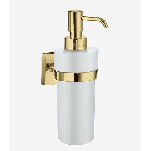 Smedbo House Glass Soap Dispenser Polished Brass