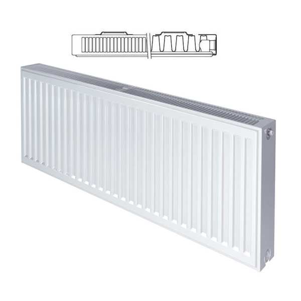 Stelrad Compact K1 Type 11 Single Panel Single Convector Radiator 700mm x 900mm White 143817