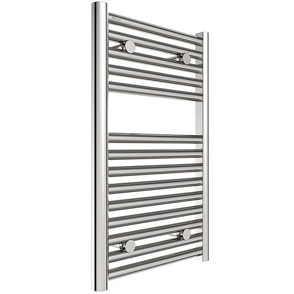 Tissino Hugo Towel Rail 652 x 400 Chrome Factory Filled Thermo Electric