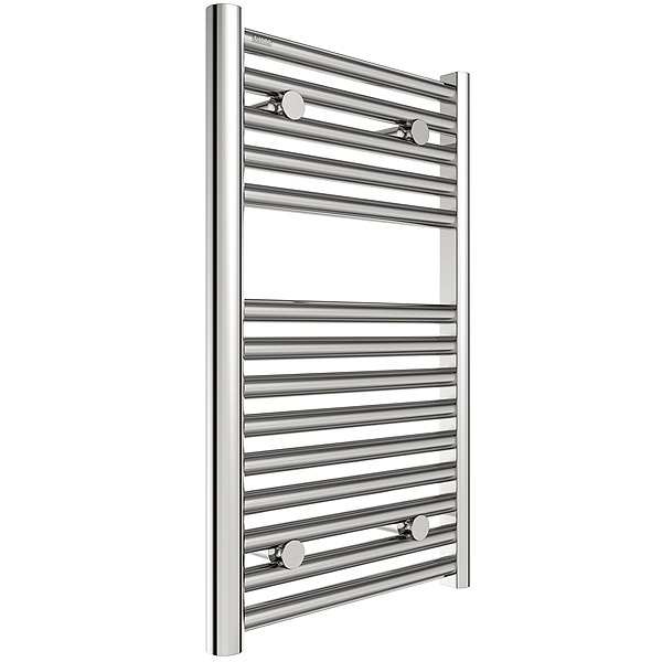 Tissino Hugo Towel Rail 652 x 400 Chrome Factory Filled Thermo Electric