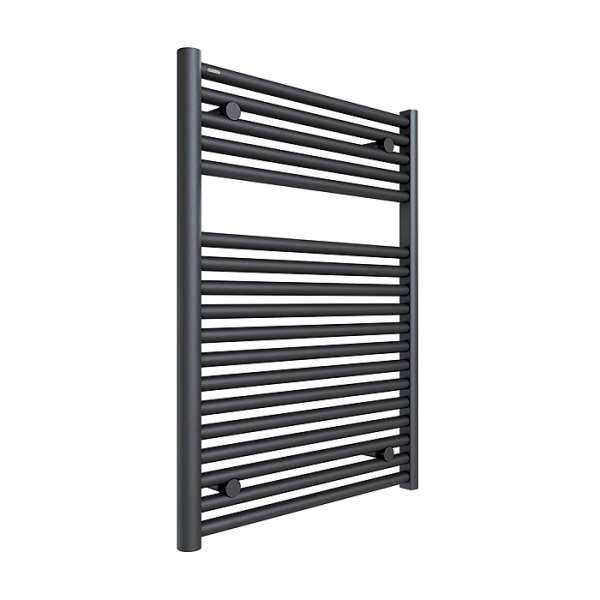 Tissino Hugo Towel Rail 812 x 600 Anthracite Factory Filled Electric