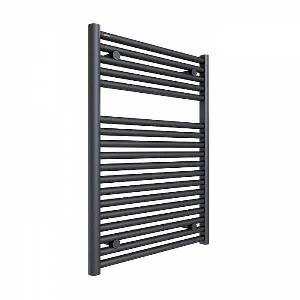 Tissino Hugo Towel Rail 812 x 600 Anthracite Factory Filled Electric