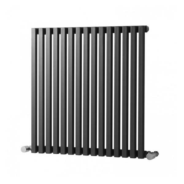 TowelRads Oxfordshire 600 x 590mm Gun Metal Horizontal Designer Radiator