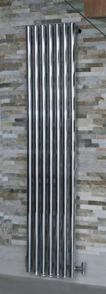 TowelRads Mayfair 1800 x 435mm Chrome Designer Vertical Radiator