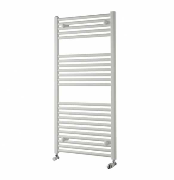 TowelRads Pisa 1200 x 500mm White Straight Towel Rail