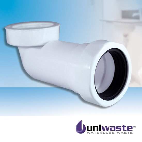 Uniwaste Space Saving Waterless Waste Trap