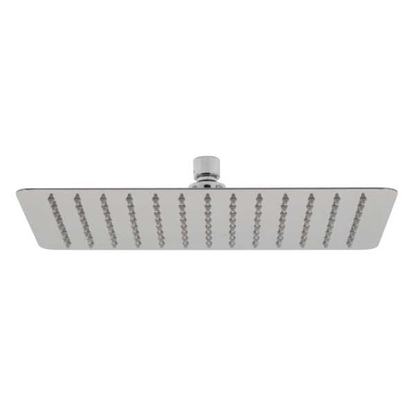 Vado Aquablade Single Function Easy Clean Slim Line Rectangular Shower Head 300mm x 200mm