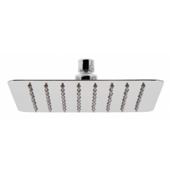 Vado Aquablade Single Function Easy Clean Slim Line Square Shower Head 200mm