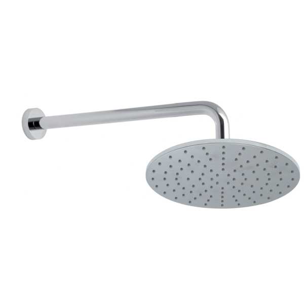 Vado Air Injected Round 200mm Shower Head With Shower Arm