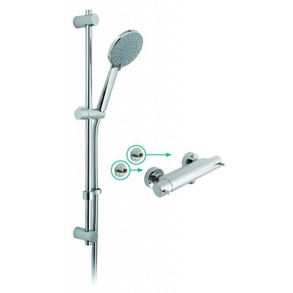 Vado Celsius Thermostatic 4 Function Shower Kit with Wall Mounting