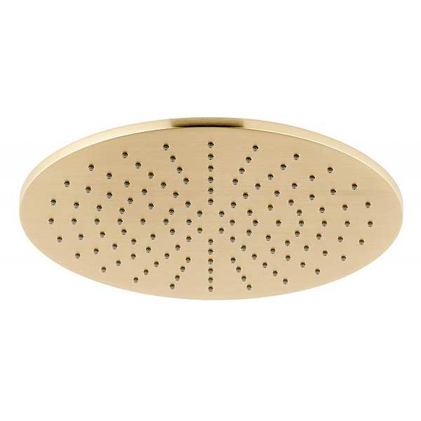 Vado Individual Brushed Gold Round Shower Head 300mm
