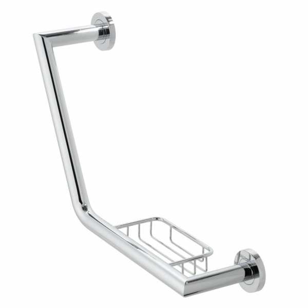 Vado Spa Angled Grab Rail with Basket