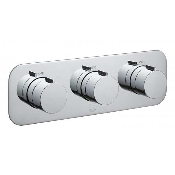 Vado Tablet 2 Outlet Concealed Thermostatic Shower Valve Horizontal TAB1282HALTCP