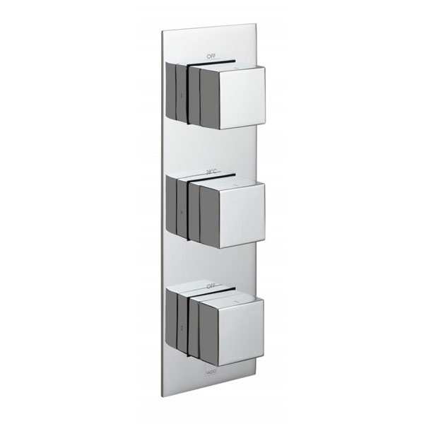 Vado Tablet 2 Outlet Concealed Thermostatic Shower Valve Vertical TAB1282NOTCP