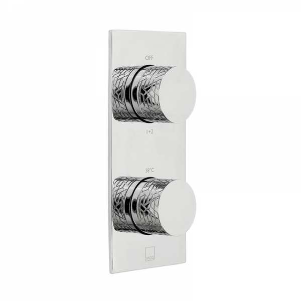 Vado Omika Vertical Concealed 2 Outlet, 2 Handle Thermostatic Valve