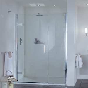 Aqata Spectra SP457 Hinged Shower Door and Inline Panel 1400