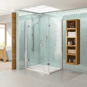 Aqata Spectra SP458 Hinged Shower Enclosure with Inline Panel 1000 x 760