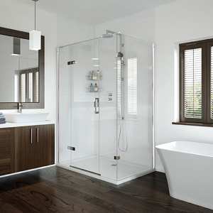 Aqata Spectra SP475 Hinged Shower Enclosure and Inline Panels 1400 x 900