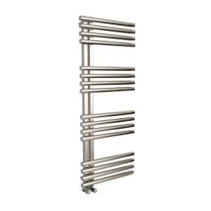 Apollo Garda Polished Stainless Steel Offset Towel Warmer 1200 x 500mm GOFF5W1200