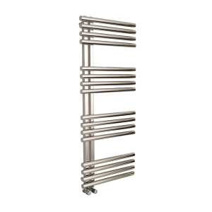 Apollo Garda Polished Stainless Steel Offset Towel Warmer 1200 x 500mm GOFF5W1200