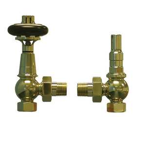 Apollo Luxury Traditional Brass TRV Radiator Valves LBTRV