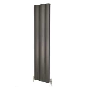 Apollo Malpensa Wave Aluminium Anthracite Designer Radiator 1800 x 408mm MALW18H5S