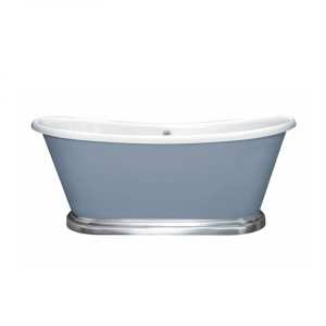 BC Designs Freestanding Double Ended Boat Bath with Plinth 1580 x 750 BAS763