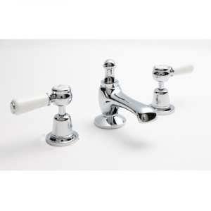BC Designs Victrion Lever 3 Hole Basin Mixer Tap CTB125