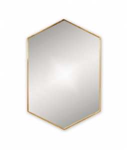 Origins Living Brushed Brass Docklands Mirror 750 x 500mm