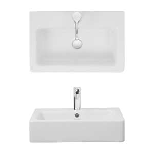 Crosswater Air 60 Countertop or Wall Hung Ceramic Basin WM0132SCW