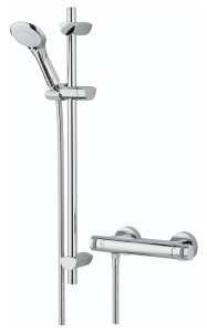 Bristan Artisan Thermostatic Surface Mounted Bar Shower Valve with Adjustable Riser and Fast Fit Connections AR2 SHXMTFF C