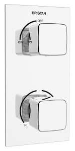 Bristan Cobalt Thermostatic Recessed Dual Control Valve Only COB SHCVO C