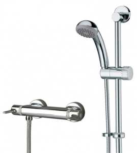 Bristan Design Utility Bar Shower, lever handles, fast fit connections, single mode shower kit. DUL2 SHXARFF C
