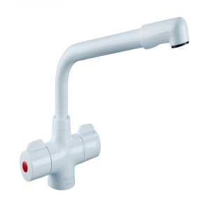 Bristan Manhattan White Easy Fit Mono Kitchen Mixer Tap MH SNK EF WHT