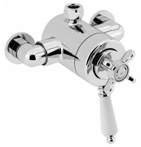 Bristan 1901 Exposed Concentric Chrome Top Outlet Shower Valve Only N2 CSHXTVO C