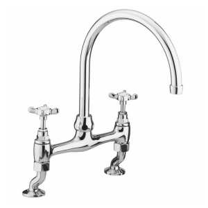 Bristan 1901 Chrome Two Hole Deck Mounted Kitchen Mixer Tap N DSM C