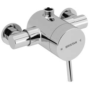 Bristan Prism Exposed Sequential Chrome Top Outlet Shower Valve Only PM2 SQSHXTVO C