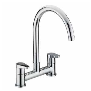 Bristan Quest Chrome Deck Mounted Kitchen Mixer Tap QST DSM C