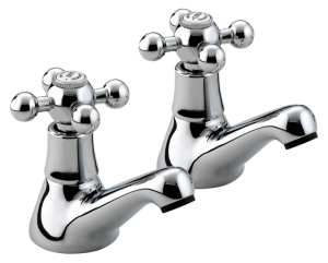 Bristan Regency Basin Taps Chrome Plated R 1/2 C