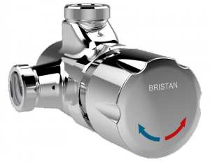 Bristan Timed Flow Temperature Adjustable Manual Shower Valve with VR Shower Head TFS 1 C