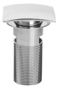 Bristan Square Clicker Basin Waste with Clicker SQ Chrome Plated Slotted W BASIN06 C