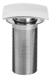 Bristan Square Clicker Basin Waste with Clicker SQ Chrome Plated Unslotted W BASIN07 C