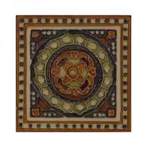 Carron Set of 10 Orange And Green Tiles LGC095