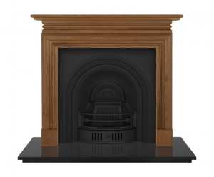 Carron Collingham Arched Black Fireplace Insert RCM004