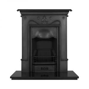 Carron Tulip Black Cast Iron Combination Fireplace RX089