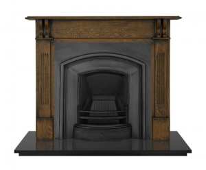 Carron London Plate Black Fireplace Insert RX092