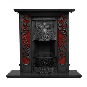 Carron Toulouse Black Cast Iron Combination Fireplace RX254