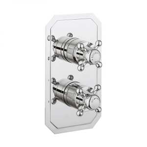 Crosswater Belgravia Slimline Crosshead Thermostatic Shower Valve Recessed BL1000RC VS+