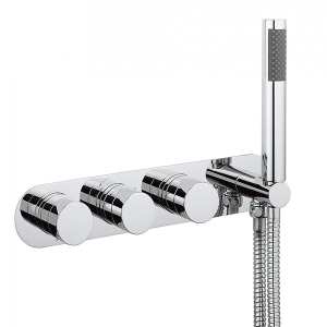 Crosswater Central Thermostatic Shower Valve With Handset and 3 Way Diverter CE3701RC
