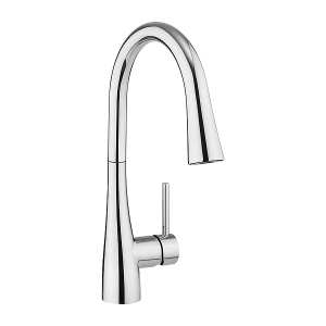 Crosswater Cook Side Lever Kitchen Mixer Tap with Concealed Flex Spray